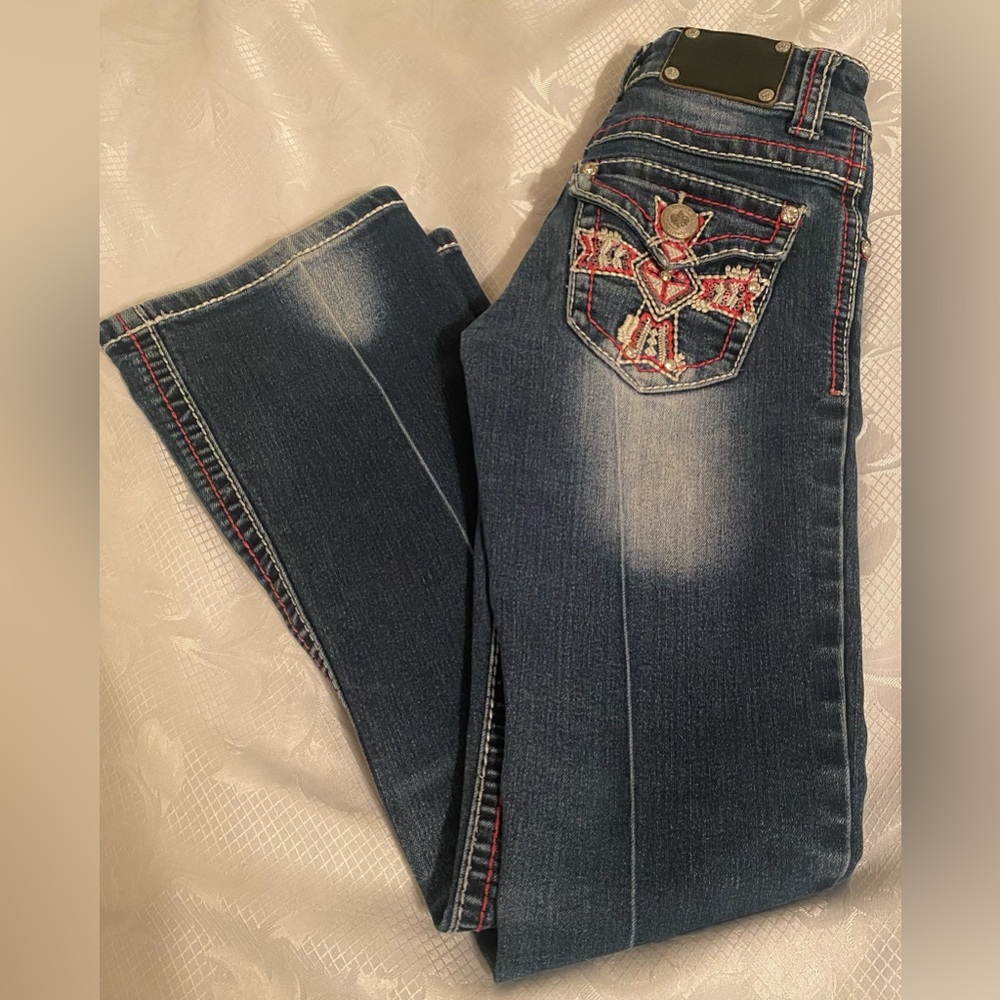 Girls Wired Heart Jeans by Cavender’s. Size 7